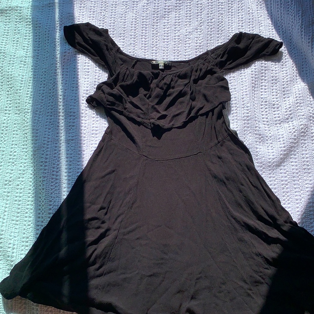 Black mini dress